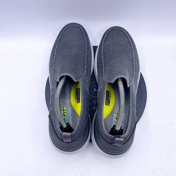 Skechers Mens 11.5 Lattimore Warner Slip On Shoes Gray Vegan Boat Shoes Loafers - Picture 8 of 9